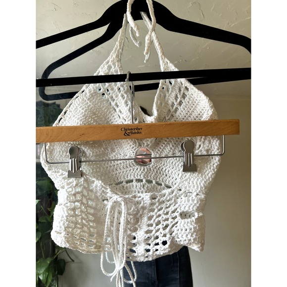 artisan made crochet crop top - Picture 5 of 7